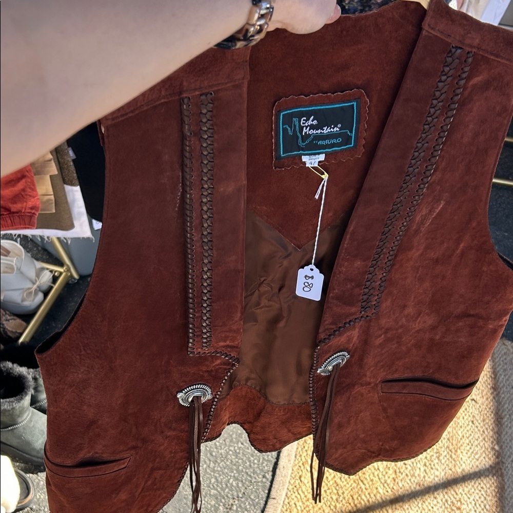 Echo Mountain Brown Suede Vest